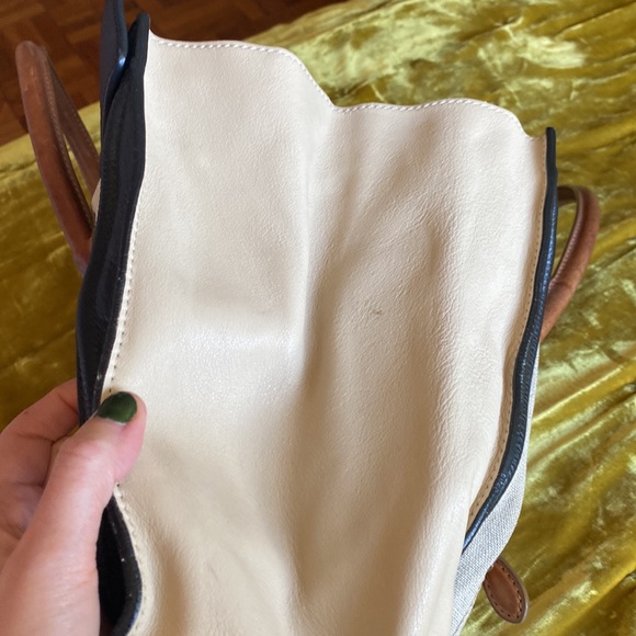 Celine Natural Canvas and Leather Luggage Tote Bag - Picture 12 of 14